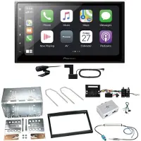 Pioneer SPH-DA250DAB Bluetooth DAB+ Einbauset für Citroen C2 C3 Berlingo Jumpy