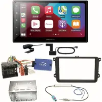 Pioneer SPH-DA160DAB Android Auto Einbauset für EOS Polo Caddy Amarok Scirocco