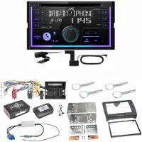 JVC KW-DB95BT Bluetooth Digitalradio Einbauset für Audi TT 8J