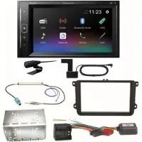 Pioneer DMH-A240DAB DAB+ Bluetooth Einbauset für Beetle Jetta Sharan Tiguan T5