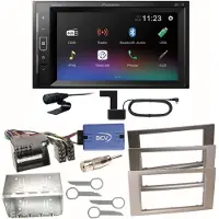 Pioneer DMH-A240DAB DAB+ Bluetooth Einbauset für Ford Focus C-Max Fiesta Transit