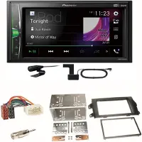 Pioneer DMH-A3300DAB Bluetooth MP3 DAB+ Einbauset für Suzuki SX 4 Fiat Sedici