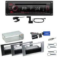 Kenwood KDC-BT450DAB Bluetooth DAB Einbauset für Ford Kuga Fusion Galaxy S-Max