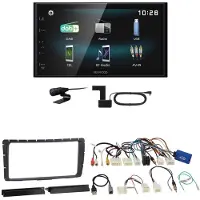 Kenwood DMX-125DAB USB Bluetooth MP3 DAB+ Einbauset für Toyota Hilux ab 2011