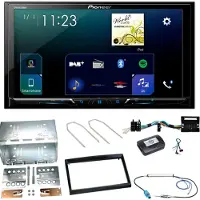 Pioneer SPH-DA230DAB CarPlay DAB+ Einbauset für Peugeot 207 307 Partner Expert