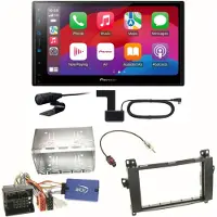 Pioneer SPH-DA77DAB CarPlay Android Auto Einbauset für Mercedes Viano Vito W639