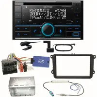 Kenwood DPX-7300DAB Bluetooth DAB Einbauset für Seat Alhambra Altea XL Leon