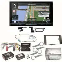 Pioneer AVIC-Z930DAB Bluetooth Navigation DAB+ CD Einbauset für Audi A3 8P 8PA