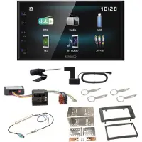 Kenwood DMX-125DAB USB MP3 Bluetooth Autoradio Digitalradio Einbauset für T5