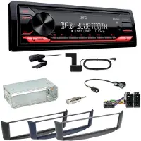 JVC KD-X272DBT Digitalradio Bluetooth USB MP3 FLAC Einbauset Smart ForTwo 450