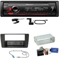 Pioneer MVH-S420DAB Bluetooth DAB+ AUX USB Einbauset für Skoda Yeti 5L Octavia 2