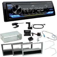 JVC KD-X472DBT DAB+ Bluetooth Einbauset für Opel Signum Corsa C Tigra Twintop
