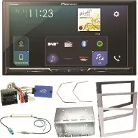 Pioneer SPH-DA230DAB Bluetooth USB Einbauset für Opel Vectra Meriva Signum Corsa