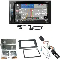 Pioneer AVIC-Z730DAB USB Navigation DAB+ Einbauset für Porsche Cayenne ab 2007