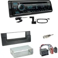 Kenwood KDC-BT760DAB Bluetooth DAB USB Einbauset für BMW 5er E39 bis 09/2000