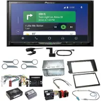 Pioneer AVH-Z9200DAB Android Auto Carplay Einbauset für Audi A6 4B Facelift
