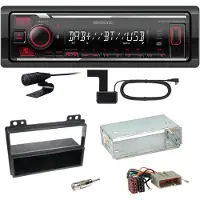Kenwood KMM-BT408DAB Bluetooth USB Digitalradio Einbauset für Ford Fiesta Fusion