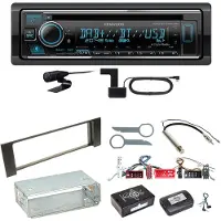 Kenwood KDC-BT740DAB Digitalradio Bluetooth Einbauset für Audi A4 B6 B7