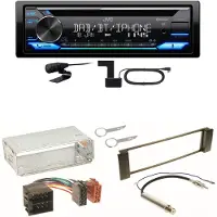 JVC KD-DB922BT Bluetooth Digitalradio USB Einbauset für Seat Leon Toledo 1M