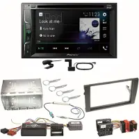 Pioneer AVH-A3200DAB Bluetooth Digitalradio Einbauset für Seat Exeo Audi A4 B6 B7