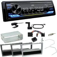 JVC KD-X472DBT DAB+ Bluetooth Einbauset für Opel Vectra C Signum Corsa Combo