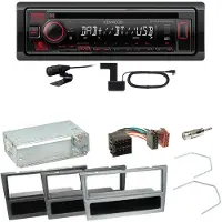 Kenwood KDC-BT450DAB Bluetooth Einbauset für Opel Omega B Meriva A Agila Vivaro