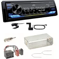 JVC KD-X472DBT Digitalradio Bluetooth USB MP3 FLAC Einbauset für BMW 3er E36 Z3