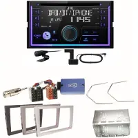 JVC KW-DB95BT Bluetooth DAB USB Einbauset für Opel Omega B Meriva A Agila Vivaro