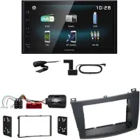 Kenwood DMX-125DAB DAB+ USB Bluetooth MP3 Einbauset für Mazda 3 BL