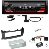 JVC KD-X282DBT Bluetooth DAB Einbauset für Mercedes A B Klasse W169 W245