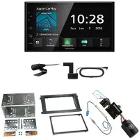 Kenwood DMX-5020DABS CarPlay Android Auto Einbauset für Porsche Cayenne ab 2007