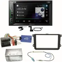 Pioneer AVH-A3200DAB Bluetooth Digitalradio Einbauset für Beetle Jetta Sharan T5