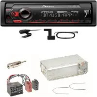 Pioneer MVH-S420DAB Bluetooth WAV USB Digitalradio Einbauset für BMW E30 E34 E32