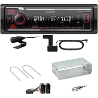 Kenwood KMM-BT408DAB Bluetooth DAB Einbauset für Renault Megane 2 Clio 3 Modus
