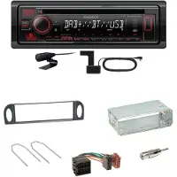 Kenwood KDC-BT450DAB Bluetooth Digitalradio Einbauset für Citroen C5 bis 07/2004