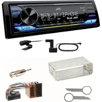 JVC KD-X472DBT Digitalradio Bluetooth FLAC Einbauset für Mercedes A C M Klasse