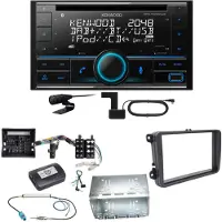 Kenwood DPX-7300DAB Bluetooth DAB Einbauset für Tiguan Amarok Caddy Jetta