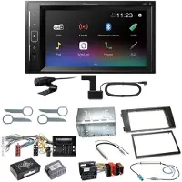 Pioneer DMH-A240DAB Digitalradio Bluetooth Einbauset für Audi A6 4B Facelift