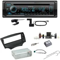 Kenwood KDC-BT740DAB Digitalradio Bluetooth Einbauset für Ford KA RU8