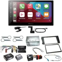 Pioneer SPH-DA160DAB Android Auto CarPlay Einbauset für Audi A6 4B Facelift