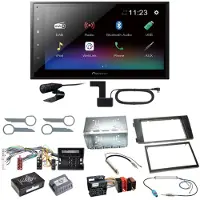 Pioneer DMH-A340DAB Digitalradio Bluetooth Einbauset für Audi A6 4B Facelift