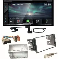 Kenwood DNX-5190DABS Navi CarPlay Einbauset für Kia Sorento JC Rio DC Carnival