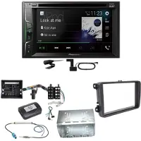 Pioneer AVH-A3200DAB Bluetooth Digitalradio CD Einbauset für T6 Sharan 2 Beetle
