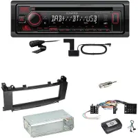 Kenwood KDC-BT450DAB Bluetooth DAB Einbauset für Mercedes A B Klasse W169 W245