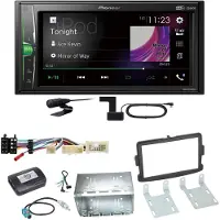 Pioneer DMH-A3300DAB Bluetooth USB DAB+ Einbauset für Dacia Duster Lodgy Logan