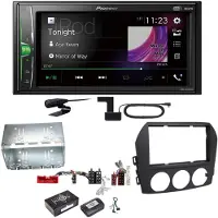 Pioneer DMH-A3300DAB Bluetooth USB Digitalradio Einbauset für Mazda MX-5 NC FL