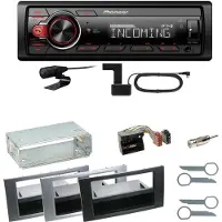 Pioneer MVH-330DAB Bluetooth DAB Einbauset für Ford Focus C-Max Fiesta Transit