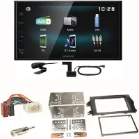 Kenwood DMX-125DAB Bluetooth MP3 DAB+ USB Einbauset für Suzuki SX 4 Fiat Sedici