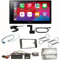 Pioneer SPH-DA77DAB CarPlay Android Auto DAB+ Einbauset für Audi A3 8P 8PA