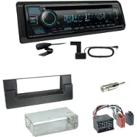 Kenwood KDC-BT560DAB Bluetooth DAB USB Einbauset für BMW 5er E39 bis 09/2000